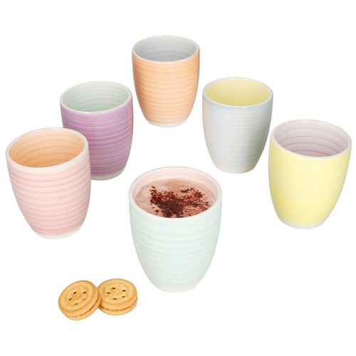 Pastello 6er set kaffeebecher - 6er,