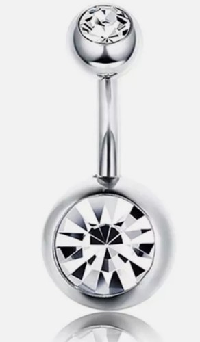 Zirkonia bauchnabelpiercing - zirkonia,
