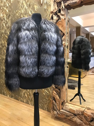 Silberfuchs jacke pelz - silberfuchs,