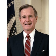 US Präsident George H W Bush