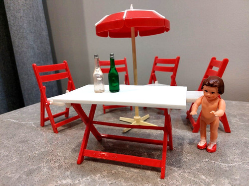 Vintage mid century puppenhaus - vintage,