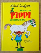 Astrid Lindgren KENNST DU PIPPI LANGSTRUMPF? Bilderbuch Oetinger 22 S. Sehr Gut