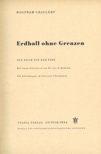 Wolfram grallert erdball ohne - wolfram,