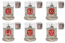 Teeglashalter mit Glas Tee Glashalter Geschenkidee Подстаканник 200 ml Russland 