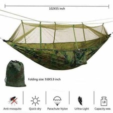 Hängematte mit Moskitonetz Ultraleicht Hammock Outdoor Camping Trekking 300kg