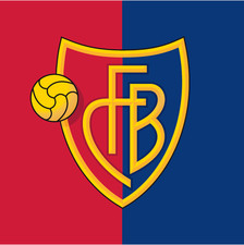Flagge mit Hohlsaum FC Basel -