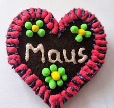 Anstecker Filz Herz Oktoberfest Wiesn Sticker PIN