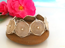 Zauberhaftes antikes Armband Silber 800, Handarbeit, große stilvolle Elemente