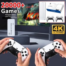 Retro TV Spiel Stick 20000+Spiele 4K Video Game Console mit 2Wireless Controller
