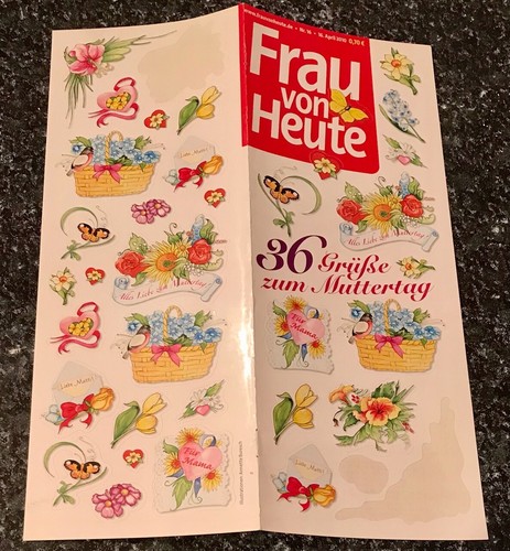 Sticker bogen aus zeitschrift - sticker,