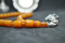 Tesbih  kehribar eski Cubuk Malzeme osmanli torunu Harika Renk Almis Alacaktir