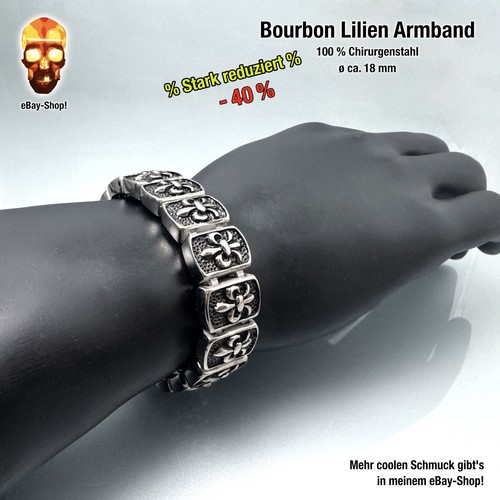Armband 18mm bourbon lilie - armband, bourbon-lilie
