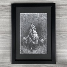 Gustave Dore Gerahmt Art. The Riesig Und Harlot Im Chariot