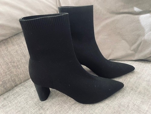 Zara woman sock boots - sock-boots, schwarz