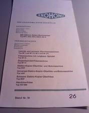 Altes Werbeblatt für Messe VEB KNOHOMA Schmölln DDR