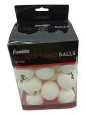 Franklin Sports Tischtennisbälle 40mm offizielle Größe Gewicht
