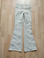 BDG Urban Outfitters Flare Damen Cord Hose beige Größe W24 L32 / XS Schlaghose