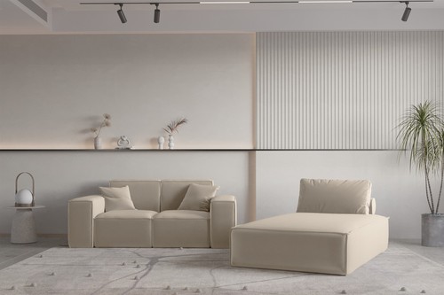 Sofa set teilig sezlong und - sofa,