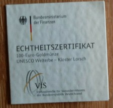 Zertifikat mit Etui Box für