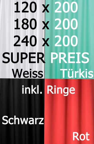 Textil duschvorhang uni farben - textil,