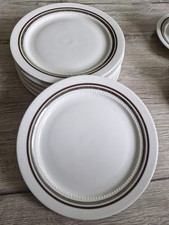 Eschenbach Bavaria Elfenbein Porzellan 6 KUCHENTELLER Sehr Guter ZUSTAND VINTAGE