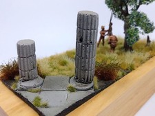 1:72 - 1:87, Diorama - Zubehör: Säulen, ägyptisch oder griechisch, für Diorama