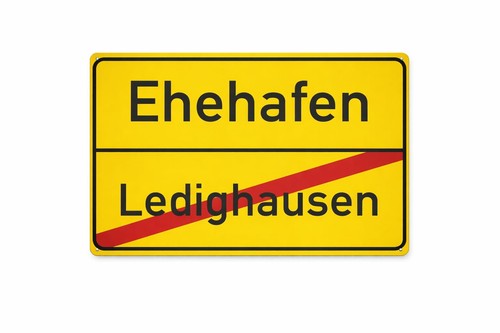Ehehafen metallschild 30x20 - ehehafen, cm