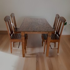 Tisch mit - tisch, (1,40x78,5x78