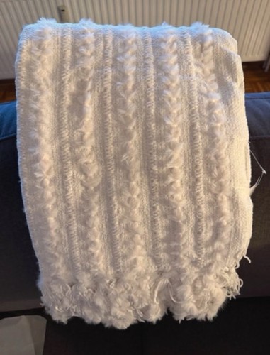 Kuscheldecke plaid creme - kuscheldecke,