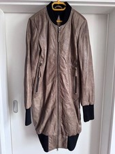 Mantel Leder braun used Look