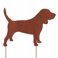 BEAGLE HUND FIGUR CORTEN