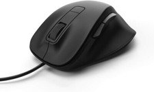 Hama Computermaus MC-500 mit Kabel Maus 6 Tasten für PC Laptop Notebook Schwarz