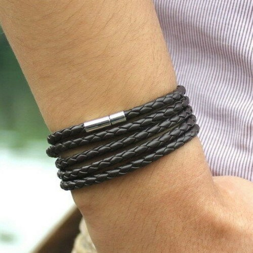 Schwarz armband lederarmband - armband,