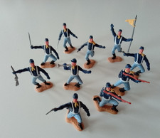 10 Nordstaaten Soldaten mit Kaeppi Steckfiguren von Timpo Toys