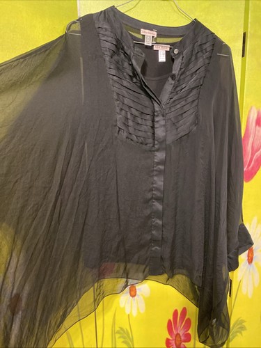 Edle schwarze lagenlook bluse - edle,