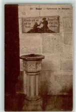 39371619 - Basel Opferstock im Muenster Basel Stadt