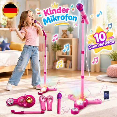 Kinder mikrofon mit ständer - kinder,