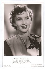 Foto Ak Lieselotte Pulver i. Agfa Color Farbfilm "Heidelberger Romanze"