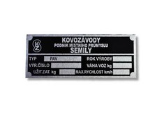 PAV Typenschild Anhänger