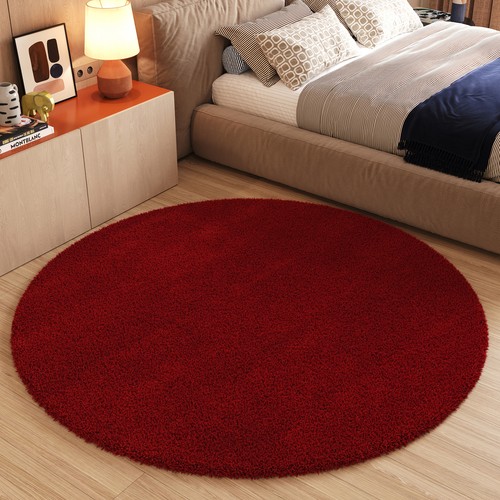 Runder langflor teppich shaggy - runder,