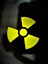 4 Aufkleber Radioactive Auto Style Sticker Tuning Racing JDM Turbo NEON GELB