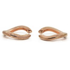 Jette Joop Creolen Ohrringe 925er Silber Rosé vergoldet - Geschwungen ca. 2,8cm