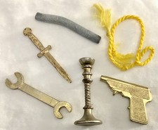 Cluedo - 6er Set Waffen Gold