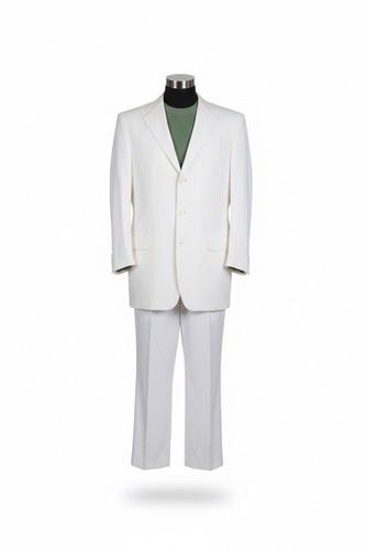Eleganter weißer anzug aus - eleganter,