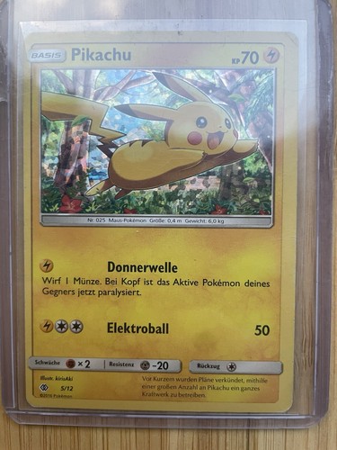 Pokémon karte pikachu 12 - pokémon, 5/12
