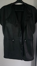 Unikat nappaleder weste - nappaleder,