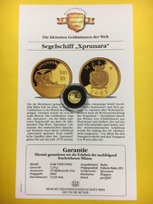 Die kleinsten Goldmünzen der Welt, 999er Gold mit Zertifikat, AUSWAHL (S1-8