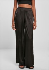 Ladies Satin Wide Leg Pants