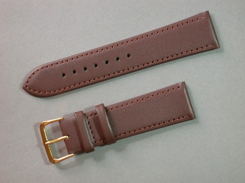 Echt leder uhrenarmband braun - leder,