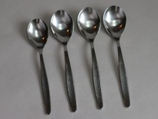 WMF Stockholm cromargan 4 Kaffeelöffel / kleine Löffel (ca 13.5 und 12.7 cm)